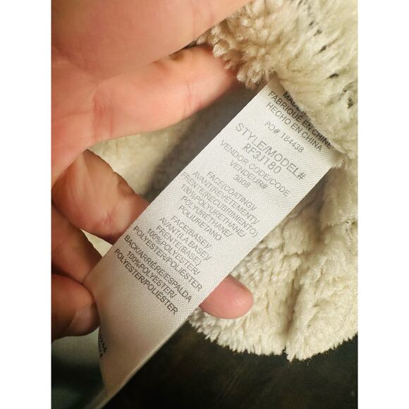 SPLENDID Earhart Brown Faux Leather Aviator Collar Jacket Size Extra Small - Picture 16 of 16